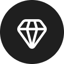 Icon of diamond 